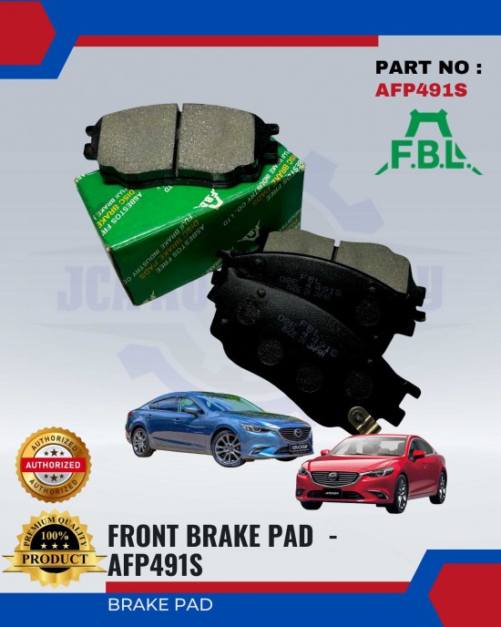 FBL Front Disc Brake Pad (4pcs) - Mazda Atenza - AFP491S Brake System image