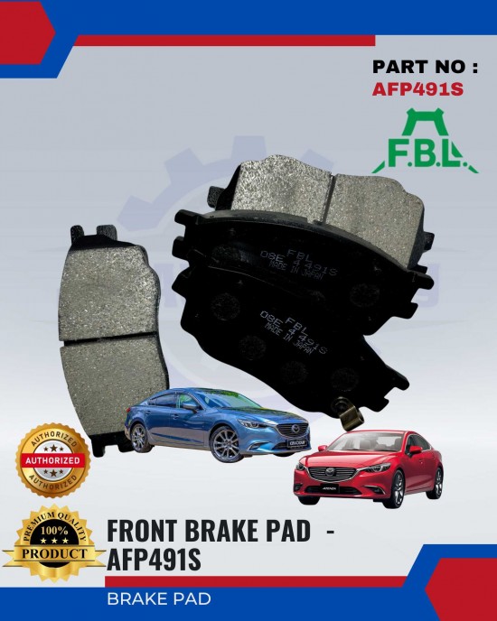 FBL Front Disc Brake Pad (4pcs) - Mazda Atenza - AFP491S Brake System image