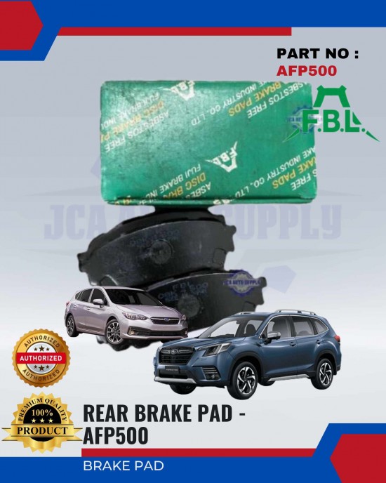 Subaru Forester - Impreza Rear Brake Pads - FUJI - AFP500 Brake System image