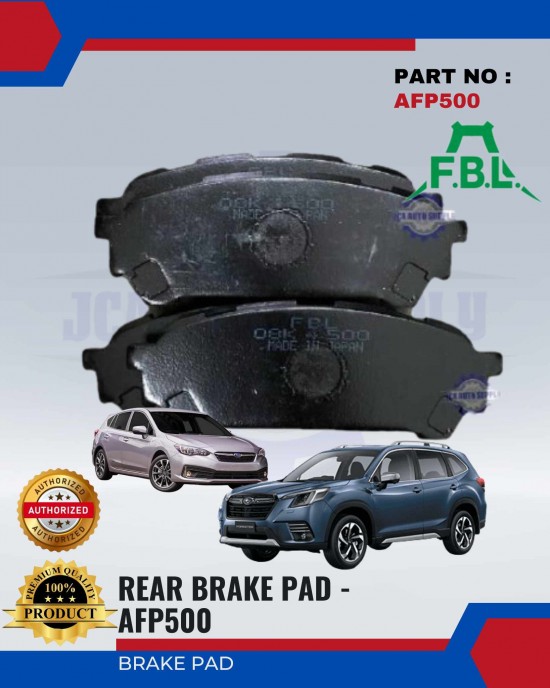 Subaru Forester - Impreza Rear Brake Pads - FUJI - AFP500 Brake System image