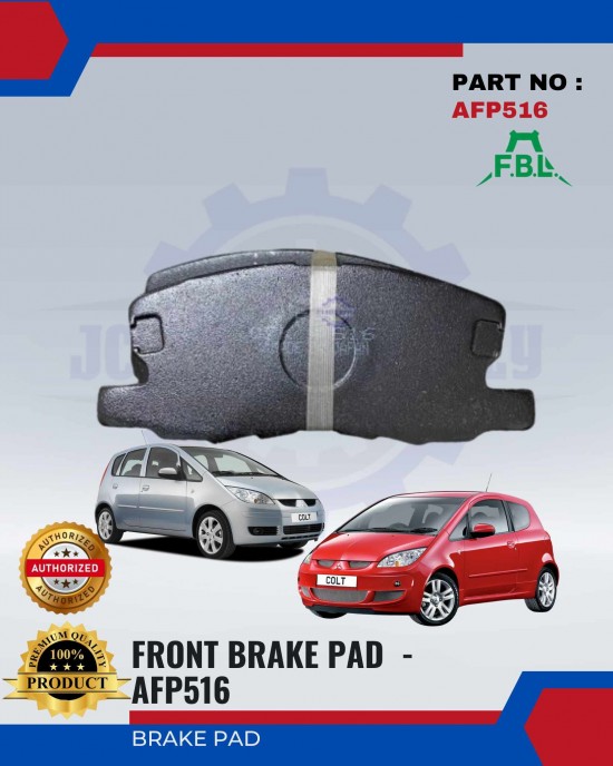 Mitsubishi Colt Front Disc Brake Pad - FUJI (FBL) - AFP516 Brake System image