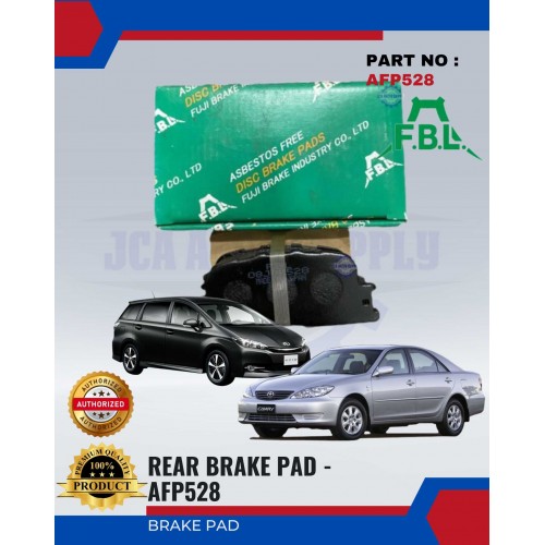 Rear Brake Pad-Toyota Camry ACV30-WISH-FUJI-AFP528 | JCA AUTO SUPPLY