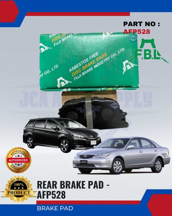 Toyota Camry ACV30 - Wish Rear Brake Pads - FUJI - AFP528 Brake System image