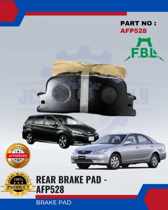 Toyota Camry ACV30 - Wish Rear Brake Pads - FUJI - AFP528 Brake System image