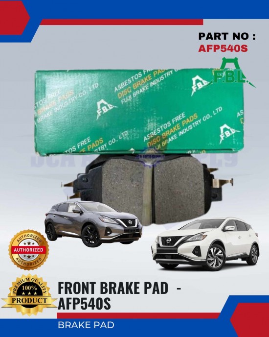 Nissan Murano Front Disc Brake Pad - FUJI (FBL) - AFP540S Brake System image