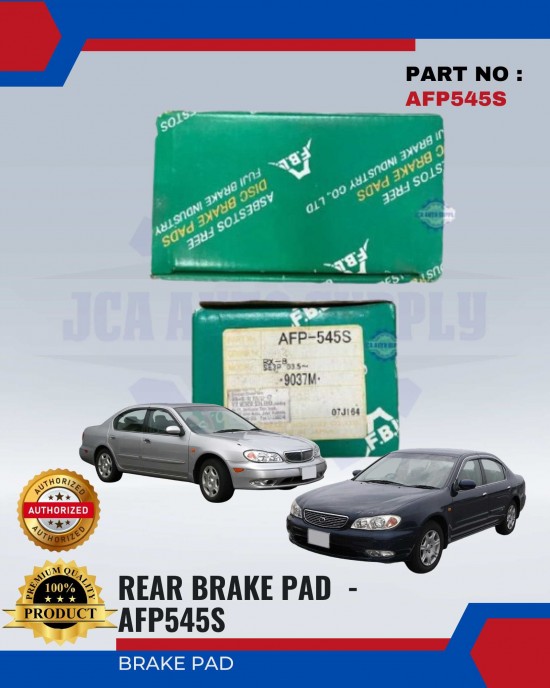 Nissan Cefiro A33 Rear Brake Pads - FUJI - AFP545S Brake System image