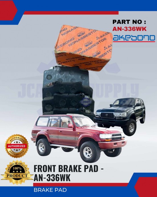 Toyota Land Cruiser HDJ81 - HZJ81 - FJ80 Front Brake Pads - AKEBONO - AN-336WK Brake System image