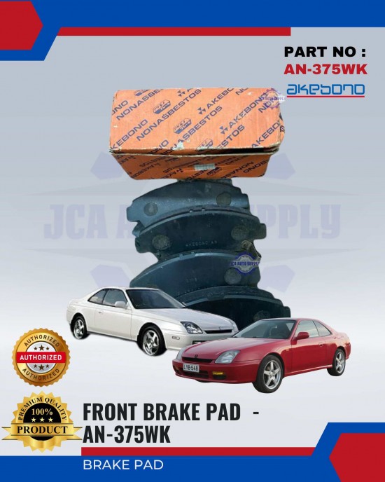 Honda Prelude Front Brake Pads - AKEBONO - AN-375WK Brake System image