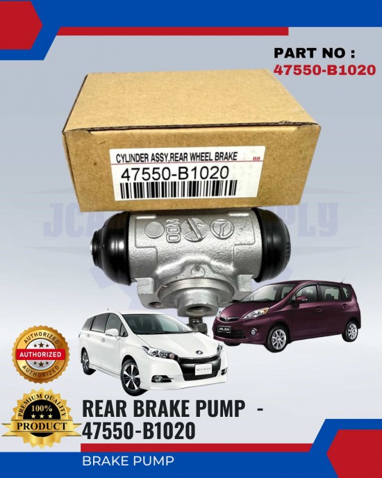 Rear Brake Pump - Perodua Alza - Toyota Wish ANE10 - 47550-B1020 Brake System image