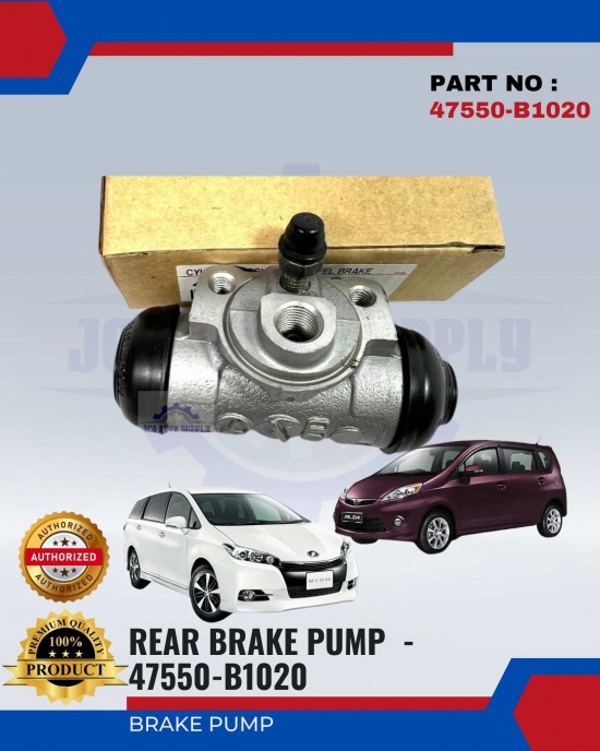 Rear Brake Pump - Perodua Alza - Toyota Wish ANE10 - 47550-B1020 Brake System image