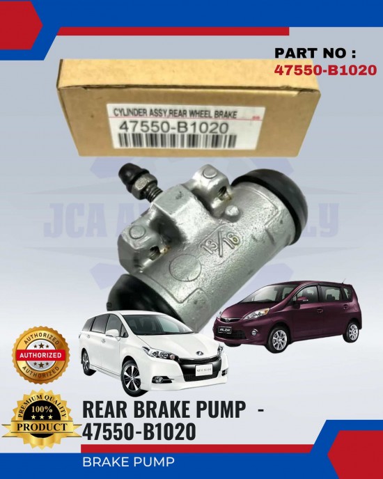 Rear Brake Pump - Perodua Alza - Toyota Wish ANE10 - 47550-B1020 Brake System image