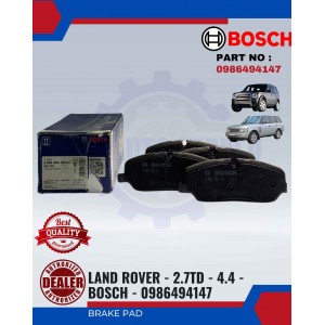 Front Brake Pad-Land Rover-2.7TD-4.4-BOSCH-0986494147