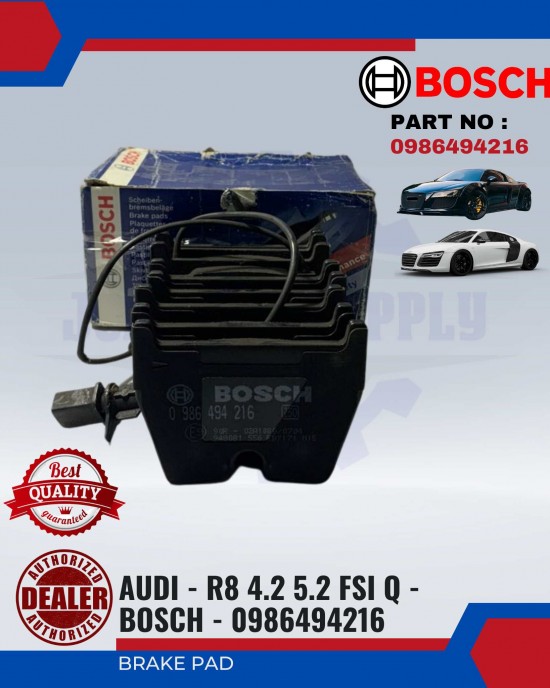 Showing image for Front Brake Pad-AUDI-R8 4.2 5.2-FSI Q-BOSCH-0986494216 Front Brake Pad-AUDI-R8 4.2 5.2-FSI Q-BOSCH-0986494216 image