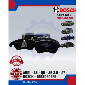 Front Brake Pad-AUDI-A5-Q5-A6 3.0-A7-BOSCH-0986494259