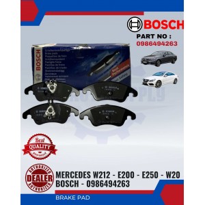 Front Brake Pad-Mercedes W212-E200-E250-W20 BOSCH-0986494263