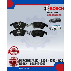 Front Brake Pad-Mercedes W212-E200-E250-W20 BOSCH-0986494263