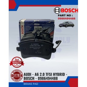  Rear Disc Brake Pad-Audi A6 2.0cc-Bosch-0986494488
