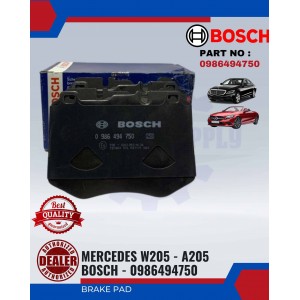 Front Disc Brake Pad (4pcs)-Mercedes W205-A205-BOSCH-0986494750