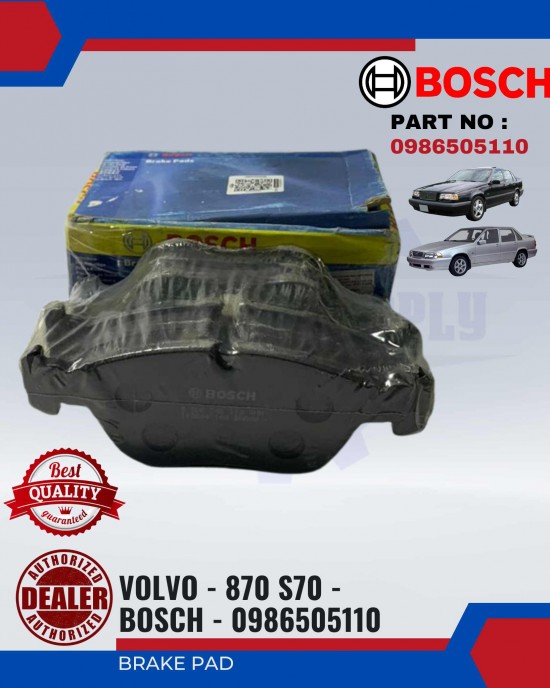 Front Brake Pad-Volvo 870-S70-BOSCH-0986505110 Brake System image