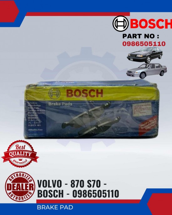 Front Brake Pad-Volvo 870-S70-BOSCH-0986505110 Brake System image