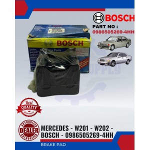 Rear Disc Brake Pad(4pcs)-Mercedes Benz W201-W202-BOSCH-09865052694HH