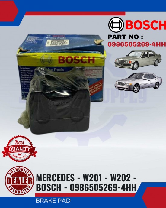 Rear Disc Brake Pad(4pcs)-Mercedes Benz W201-W202-BOSCH-09865052694HH Brake System image