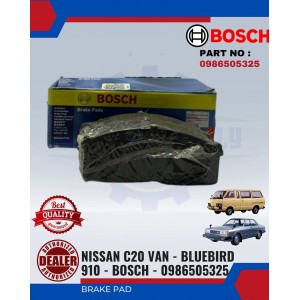 Front Brake Pad-Nissan C20 Van-Bluebird-910-BOSCH-0986505325