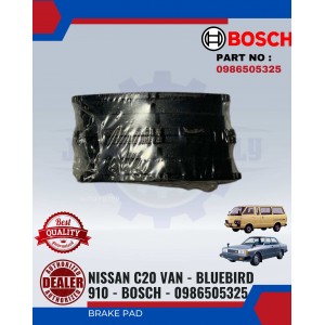 Front Brake Pad-Nissan C20 Van-Bluebird-910-BOSCH-0986505325