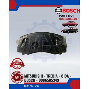 Front Brake Pad-Mitsubishi Tredia C13A -BOSCH-0986505349