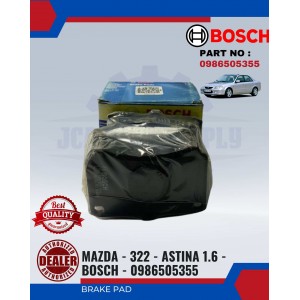 Front Brake Pad-Mazda-322-Astina 1.6-BOSCH-0986505355