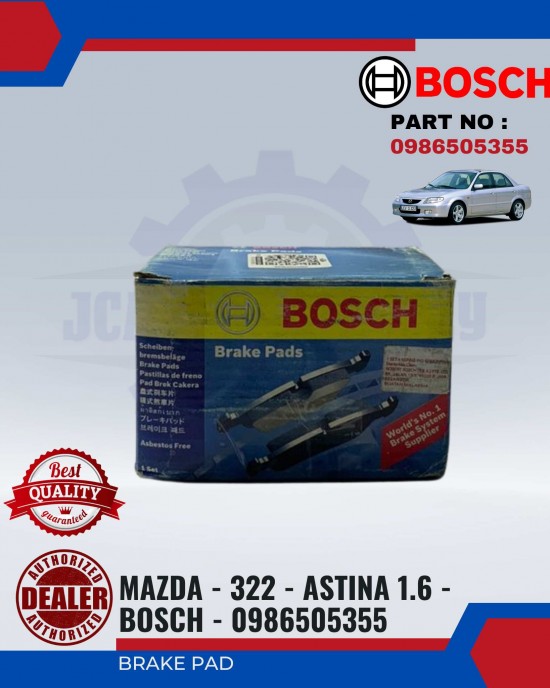 FRONT BRAKE PAD - MAZDA - 322 - ASTINA 1.6 - BOSCH - 0986505355 Brake System image