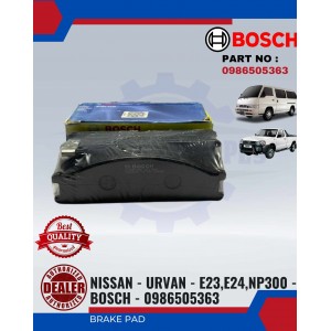 Front Disc Brake Pad (4pcs)-Nissan-Urvan-E23-E24-NP300-BOSCH-0986505363