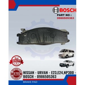 Front Disc Brake Pad (4pcs)-Nissan-Urvan-E23-E24-NP300-BOSCH-0986505363