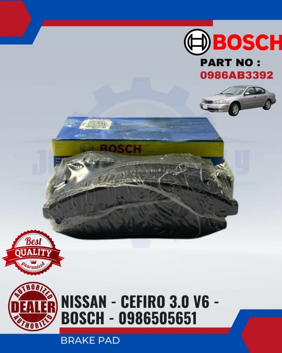 Front Brake Pad-Nissan Cefiro 3.0 V6-BOSCH-0986505651 Brake System image