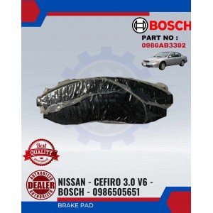 Front Brake Pad-Nissan Cefiro 3.0 V6-BOSCH-0986505651