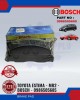 BRAKE PAD - TOYOTA ESTIMA - MR2 - BOSCH - 0986505685 image