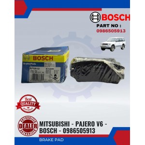 Rear Brake Pad-Mitsubishi-Pajero V6-BOSCH-0986505913