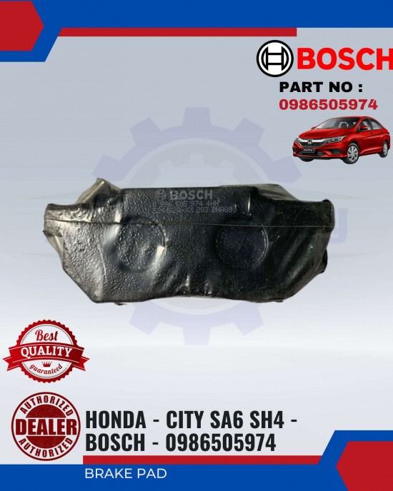 Front Brake Pad-Honda City SA6 SH4-BOSCH-0986505974 Brake System image