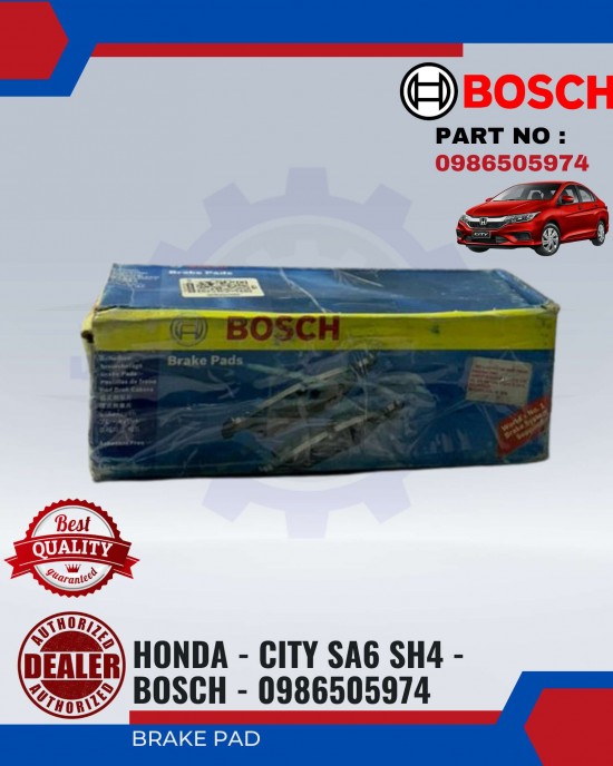 Front Brake Pad-Honda City SA6 SH4-BOSCH-0986505974 Brake System image