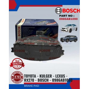 Front Brake Pad-Toyota Kulger-Lexus RX270-BOSCH-0986AB1090