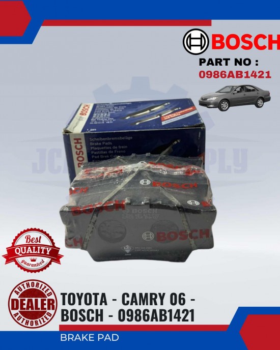 REAR BRAKE PAD - TOYOTA - CAMRY 06 - BOSCH - 0986AB1421 image