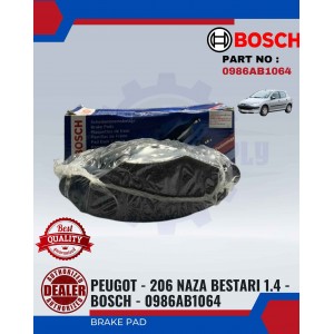 Front Brake Pad-Peugot 206-Naza Bestari 1.4-BOSCH-0986AB1064