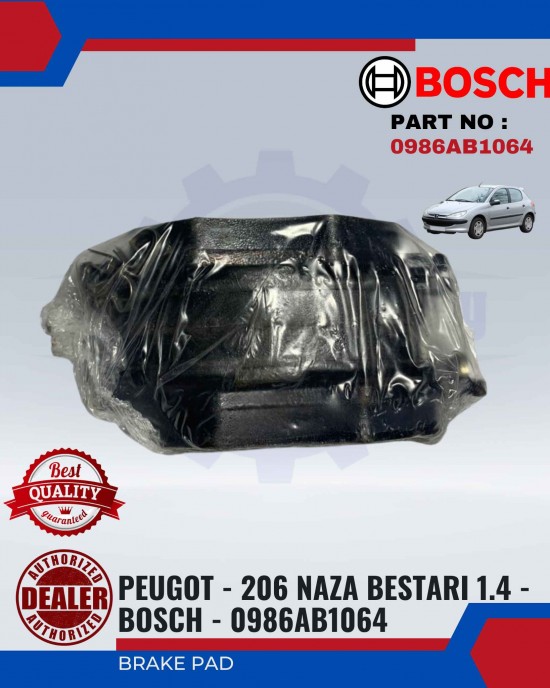 BRAKE PAD - PEUGOT - 206 NAZA BESTARI 1.4 - BOSCH - 0986AB1064 image