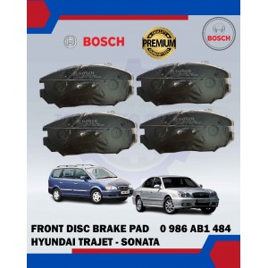 Front Disc Brake Pad-Hyundai Trajet-Sonata-Tucson-BOSCH-0986AB1484
