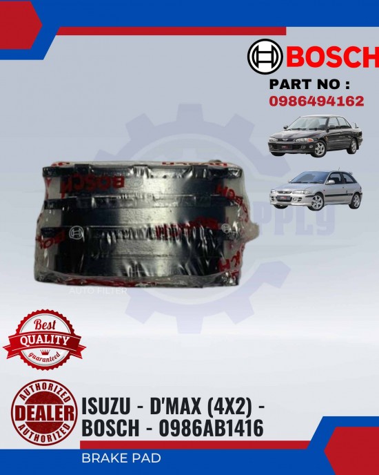 BRAKE PAD PROTON WIRA - SATRIA GTI - BOSCH - 0986AB4922 image