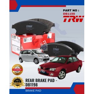 Front Disc Brake Pad-Proton Waja 1.6-Alza-TRW-DB1198