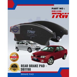 Front Disc Brake Pad-Proton Waja 1.6-Alza-TRW-DB1198