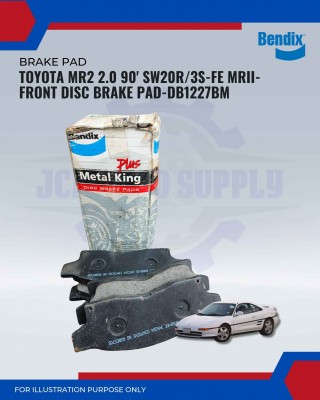 Toyota MR2 2.0 90' SW20R/3S-FE MRII-Front Disc Brake Pad-DB1227BM  
