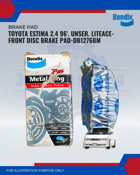 Toyota Estima 2.4 96'. Unser. Liteace CR21G. 27V-Front Disc Brake Pad-DB1276BM Toyota Estima 2.4 96'. Unser. Liteace CR21G. 27V-Front Disc Brake Pad-DB1276BM