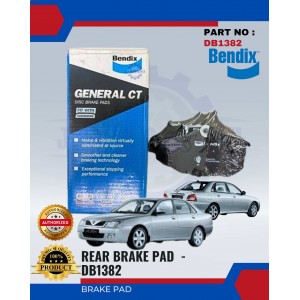 Rear Brake Pad-Proton Waja-BENDIX-DB1382